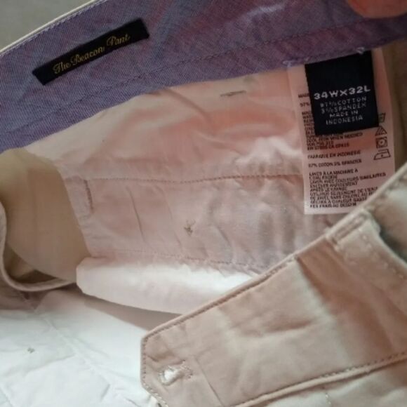 Lot of  (3) Nautica Mens Beacon Chino Pants Stretch Flat Front Tailored Fit - Picture 2 of 2